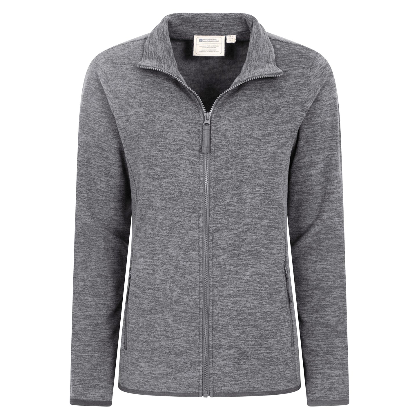 Charcoal - Back - Mountain Warehouse Womens-Ladies Snowdon II Melange Full Zip Fleece Jacket