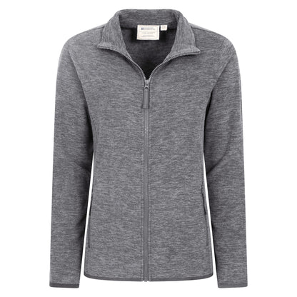 Charcoal - Back - Mountain Warehouse Womens-Ladies Snowdon II Melange Full Zip Fleece Jacket