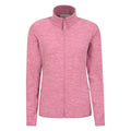 Pink - Front - Mountain Warehouse Womens-Ladies Snowdon II Melange Full Zip Fleece Jacket