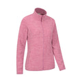Pink - Back - Mountain Warehouse Womens-Ladies Snowdon II Melange Full Zip Fleece Jacket