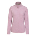 Pink - Side - Mountain Warehouse Womens-Ladies Snowdon II Melange Full Zip Fleece Jacket