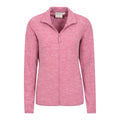 Pink - Side - Mountain Warehouse Womens-Ladies Snowdon II Melange Full Zip Fleece Jacket