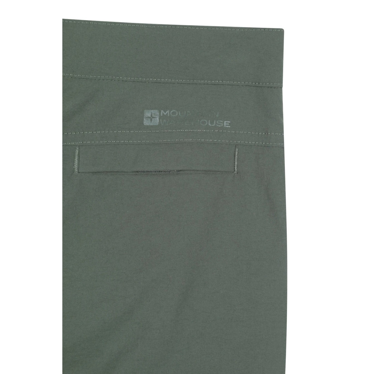 Khaki Green - Close up - Mountain Warehouse Childrens-Kids Delta Stretch Fleece Lined Trousers