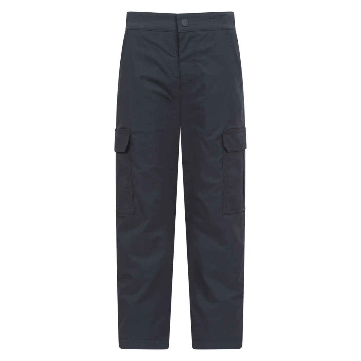 Black - Front - Mountain Warehouse Childrens-Kids Delta Stretch Fleece Lined Trousers
