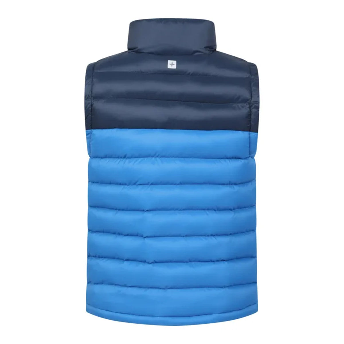 Dark Blue - Back - Mountain Warehouse Childrens-Kids Colour Block Padded Gilet