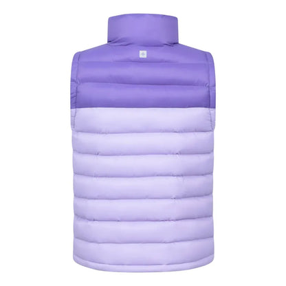 Purple - Back - Mountain Warehouse Childrens-Kids Colour Block Padded Gilet