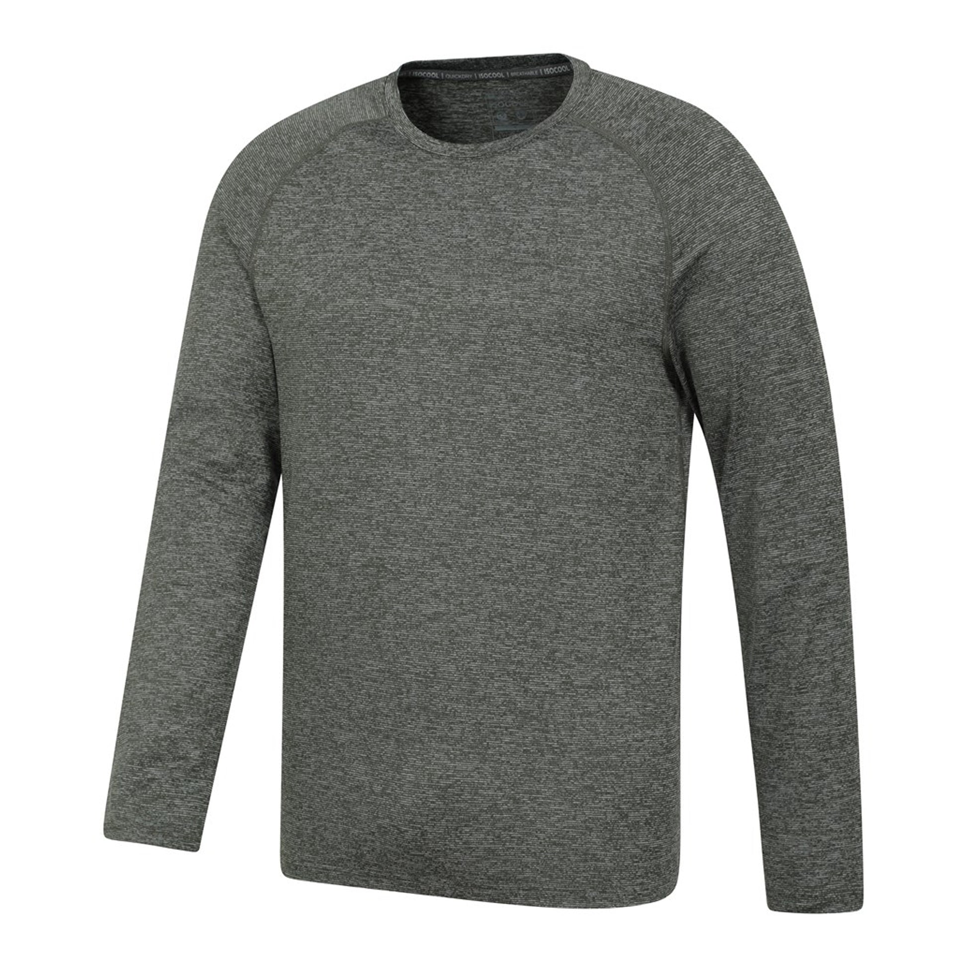 Green - Lifestyle - Mountain Warehouse Mens Stripe IsoCool Base Layer Top