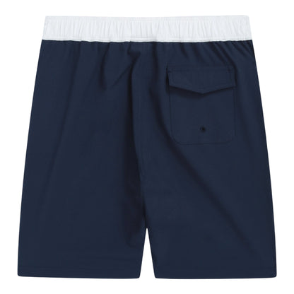 Dark Blue - Back - Animal Girls Nora Floral Lightweight Boardshorts