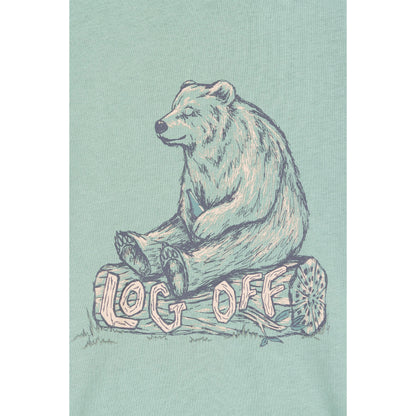 Khaki Green - Lifestyle - Mountain Warehouse Mens Log Off Graphic Short Sleeve T-Shirt