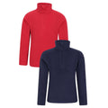 Navy - Front - Mountain Warehouse Childrens-Kids Camber Fleece (Pack of 2)