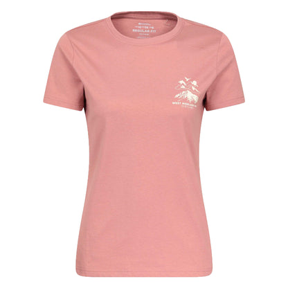 Pink - Front - Mountain Warehouse Womens West Highland Way T-Shirt
