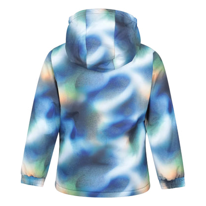 Dark Blue - Back - Mountain Warehouse Childrens Mogal Printed Fleece Lined Ski Jacket