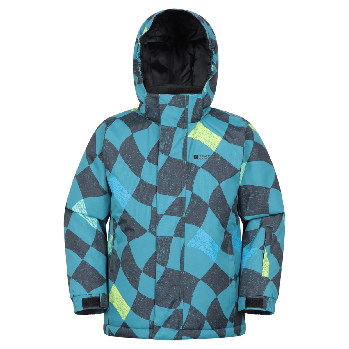 Teal - Front - Mountain Warehouse Childrens Mogal Ski Jacket