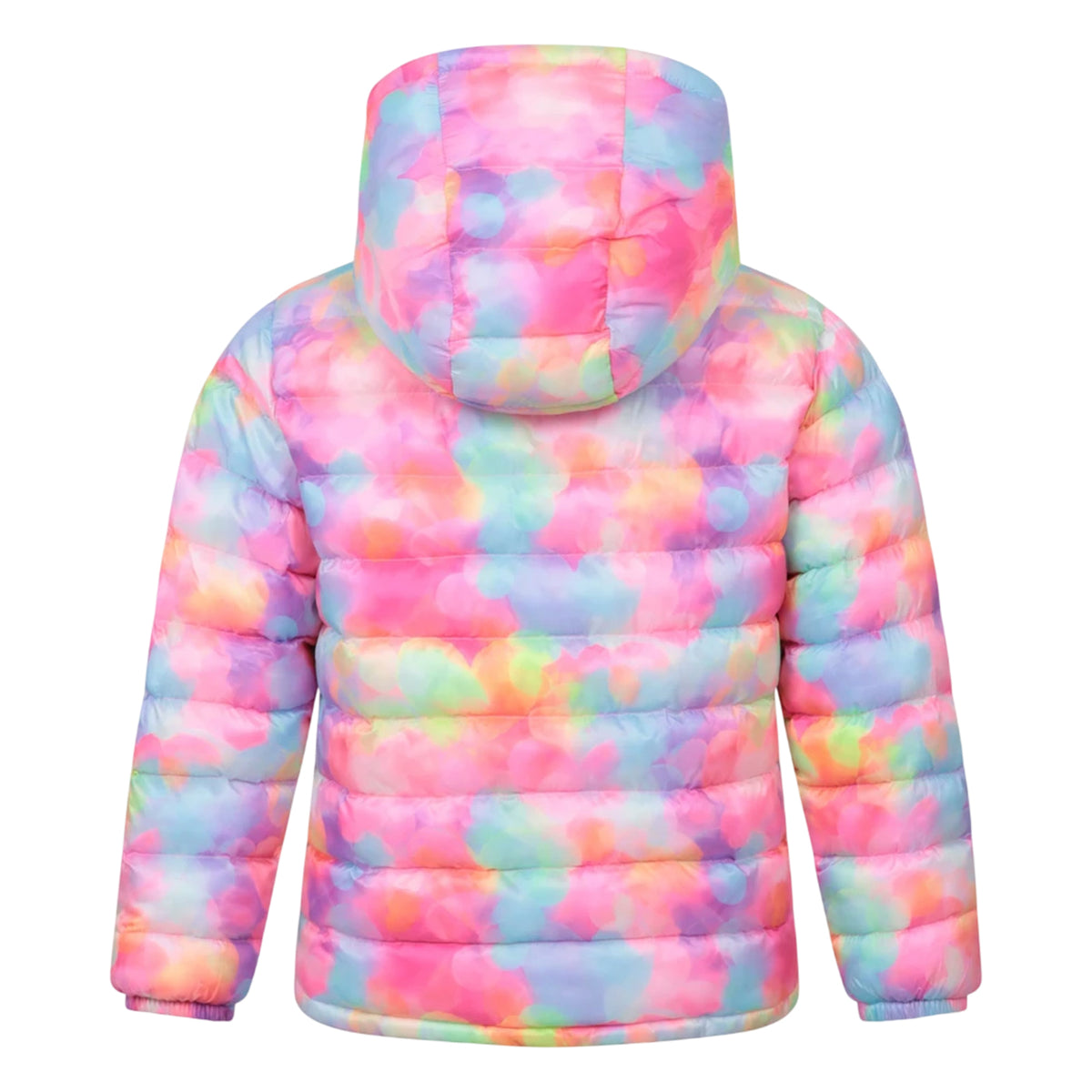 Pink - Back - Mountain Warehouse Childrens Seasons Faux Fur Lined Padded Jacket