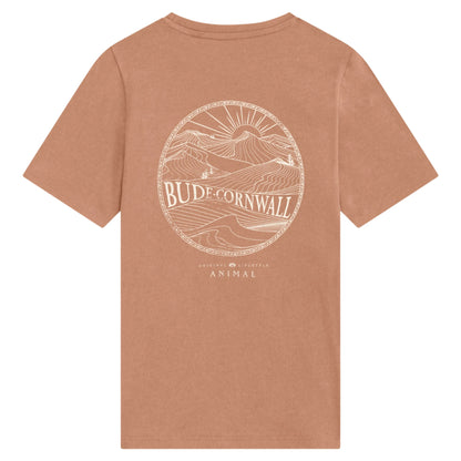 Orange - Back - Animal Mens Jacob Cornwall Graphic T-Shirt