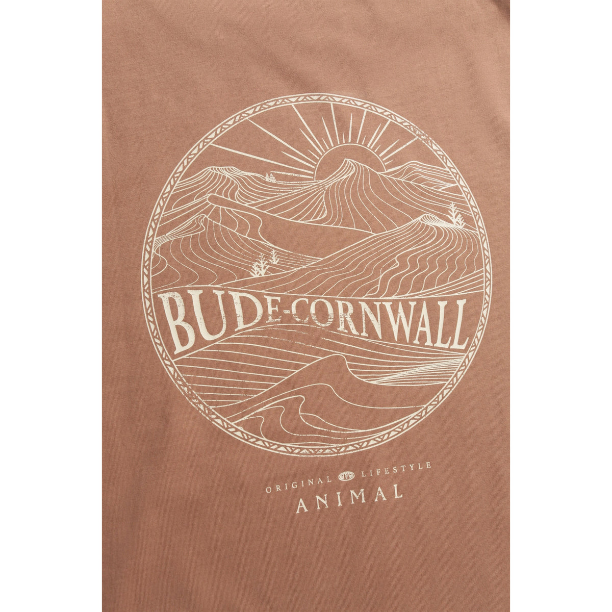 Orange - Side - Animal Mens Jacob Cornwall Graphic T-Shirt