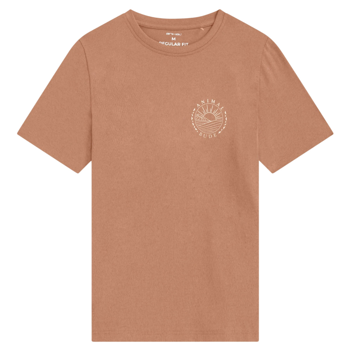 Orange - Front - Animal Mens Jacob Cornwall Graphic T-Shirt