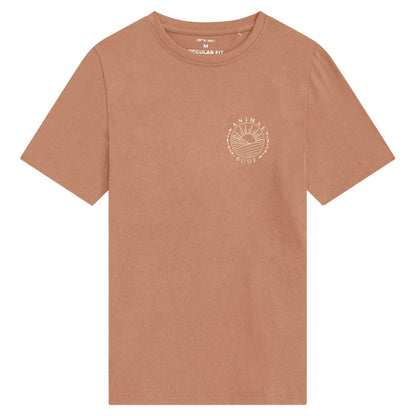 Orange - Front - Animal Mens Jacob Cornwall Graphic T-Shirt