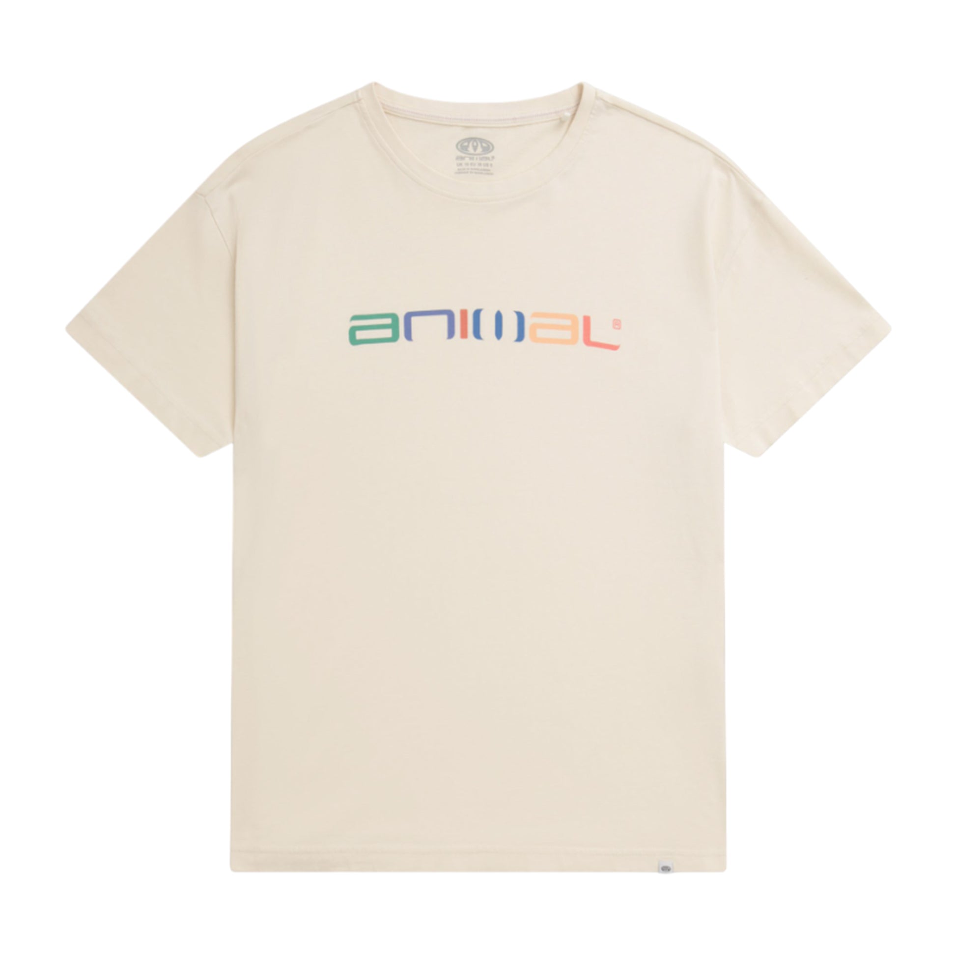 Off White - Front - Animal Womens-Ladies Leena Organic Cotton Boxy T-Shirt