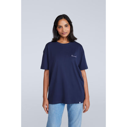 Dark Blue - Front - Animal Womens-Ladies Leena Organic Cotton Boxy T-Shirt