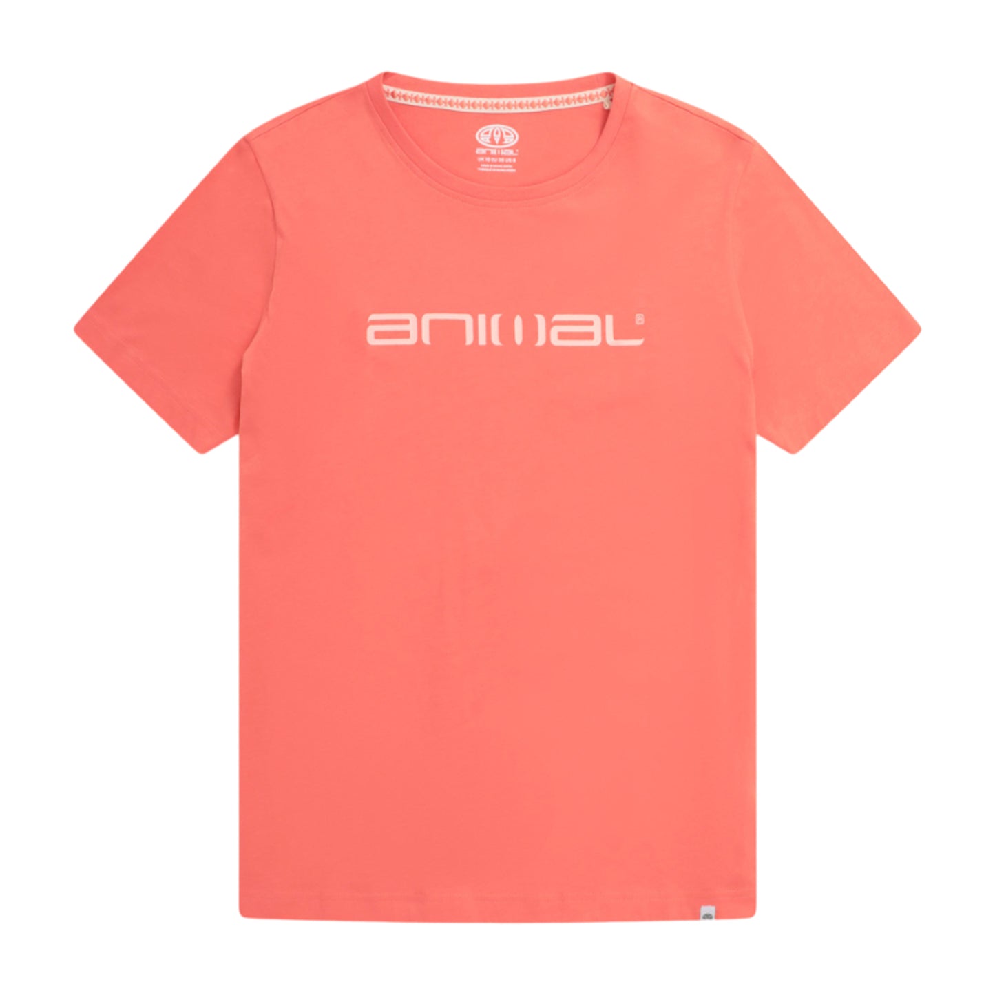 Coral - Front - Animal Womens-Ladies Leena Organic Cotton Boxy T-Shirt
