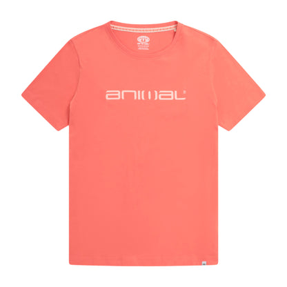 Coral - Front - Animal Womens-Ladies Leena Organic Cotton Boxy T-Shirt