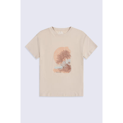Light Pink - Front - Animal Womens-Ladies Leena Organic Cotton Boxy T-Shirt