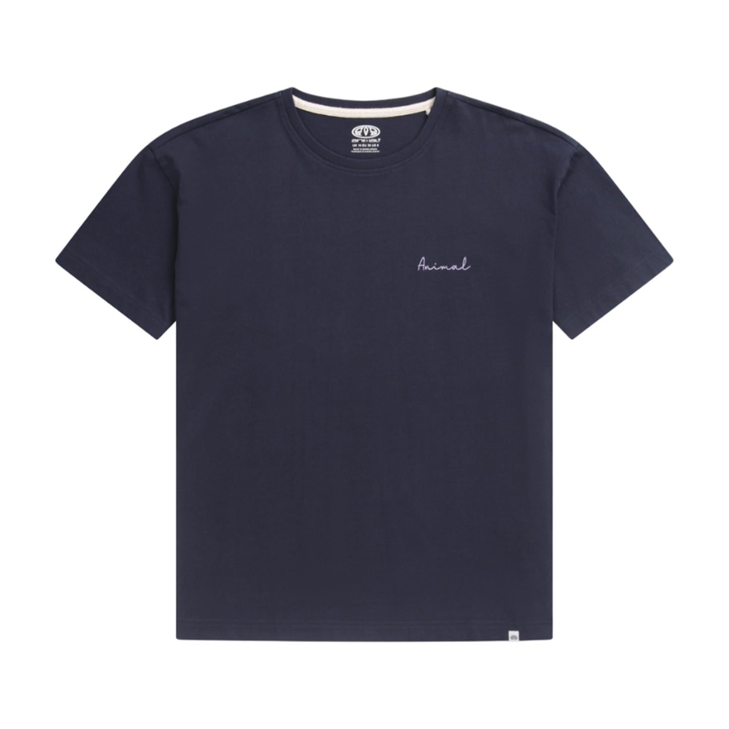 Navy - Front - Animal Womens-Ladies Leena Organic Cotton Boxy T-Shirt