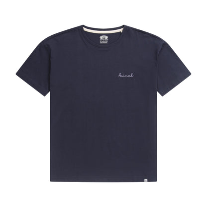 Navy - Front - Animal Womens-Ladies Leena Organic Cotton Boxy T-Shirt