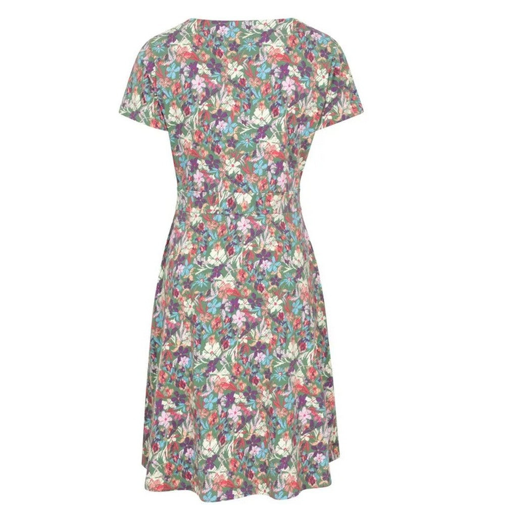 Teal - Side - Mountain Warehouse Womens-Ladies Orchid UV Protection Midi Dress