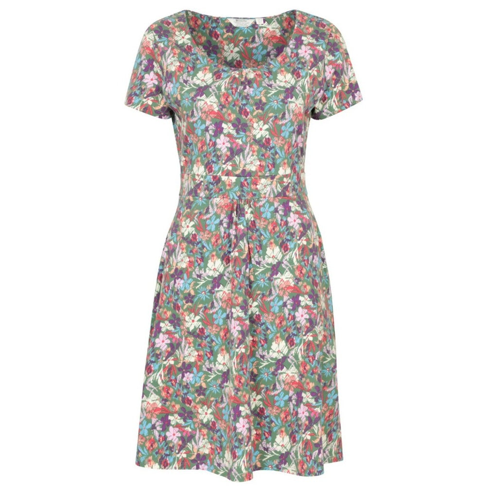 Teal - Front - Mountain Warehouse Womens-Ladies Orchid UV Protection Midi Dress