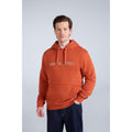 Rust - Front - Animal Mens Driver Logo Organic Hoodie
