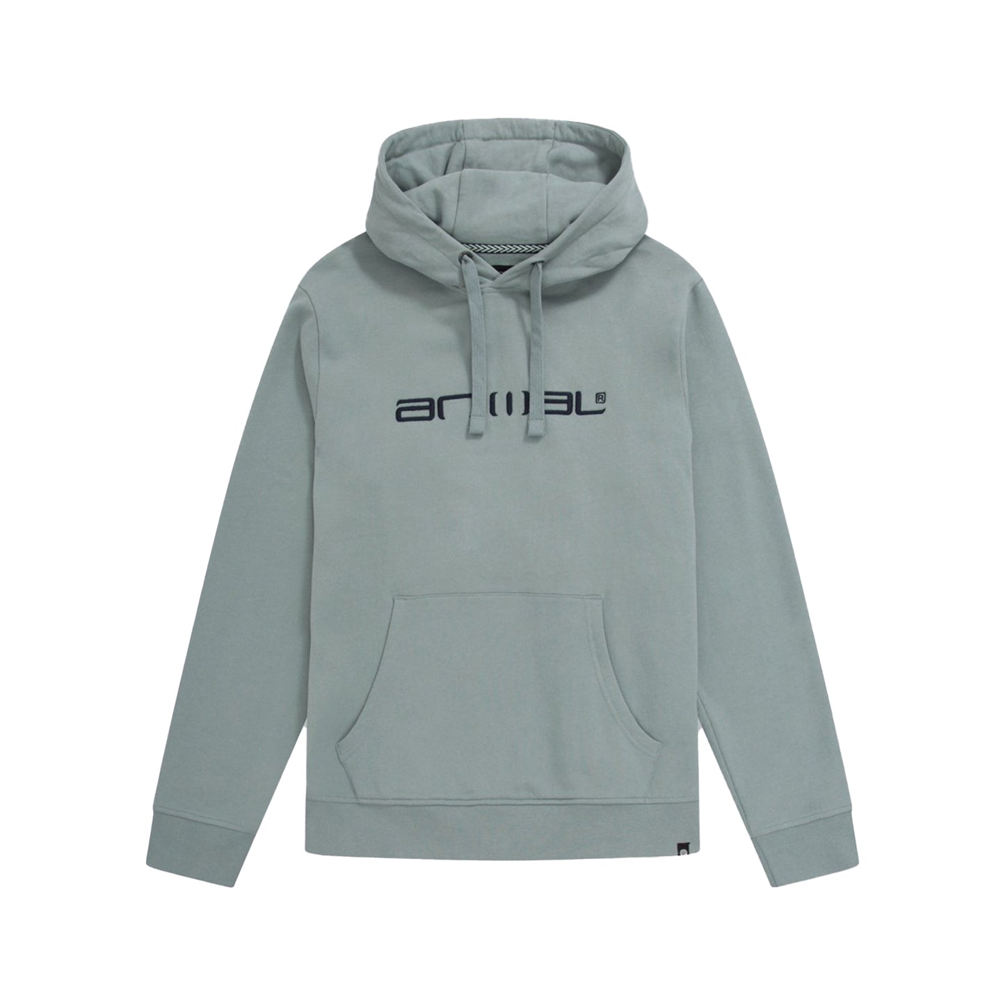 Pale Blue - Front - Animal Mens Driver Logo Organic Hoodie