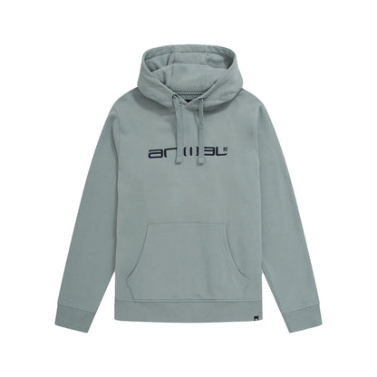 Pale Blue - Front - Animal Mens Driver Logo Organic Hoodie