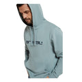 Pale Blue - Side - Animal Mens Driver Logo Organic Hoodie