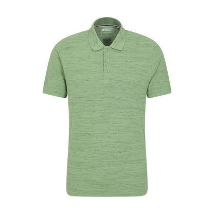 Green - Front - Mountain Warehouse Mens Dawnay Textured Pique Polo Shirt
