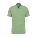 Green - Front - Mountain Warehouse Mens Dawnay Textured Pique Polo Shirt