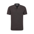 Charcoal - Front - Mountain Warehouse Mens Dawnay Textured Pique Polo Shirt