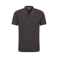 Charcoal - Front - Mountain Warehouse Mens Dawnay Textured Pique Polo Shirt