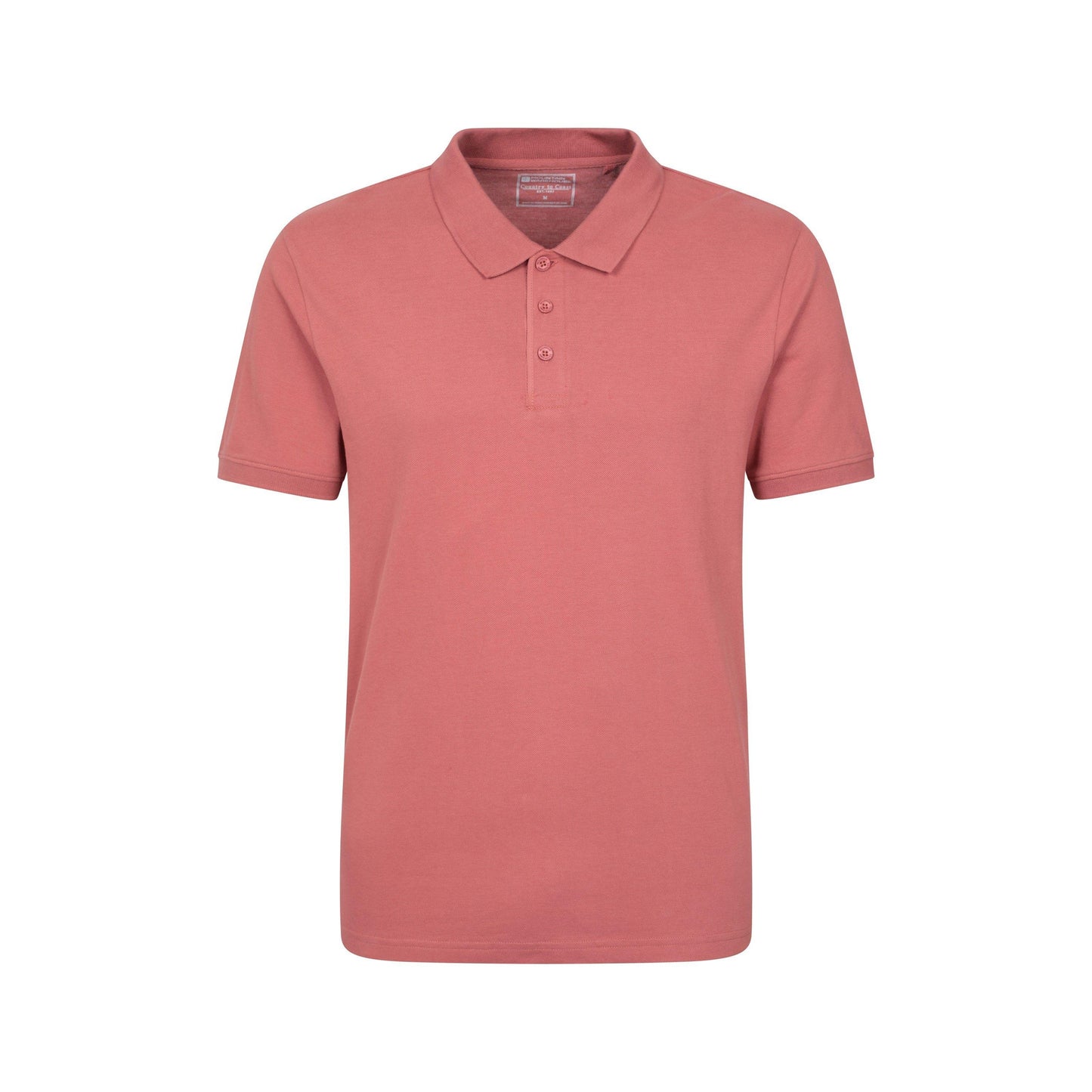 Rust - Front - Mountain Warehouse Mens Dawnay Textured Pique Polo Shirt