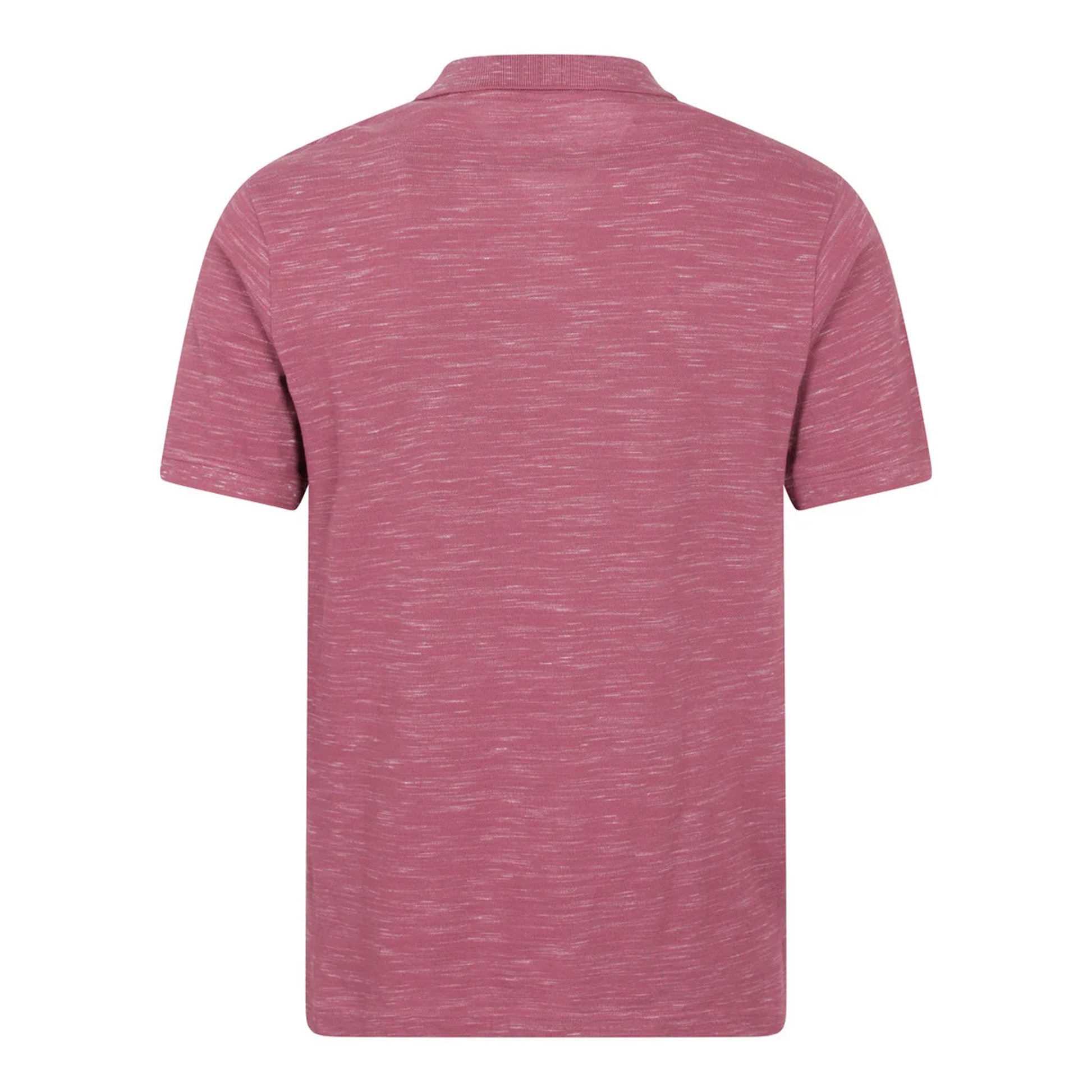 Burgundy - Back - Mountain Warehouse Mens Dawnay Textured Pique Polo Shirt
