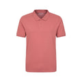 Rust - Front - Mountain Warehouse Mens Dawnay Textured Pique Polo Shirt