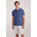 Corn Blue - Front - Mountain Warehouse Mens Dawnay Textured Pique Polo Shirt