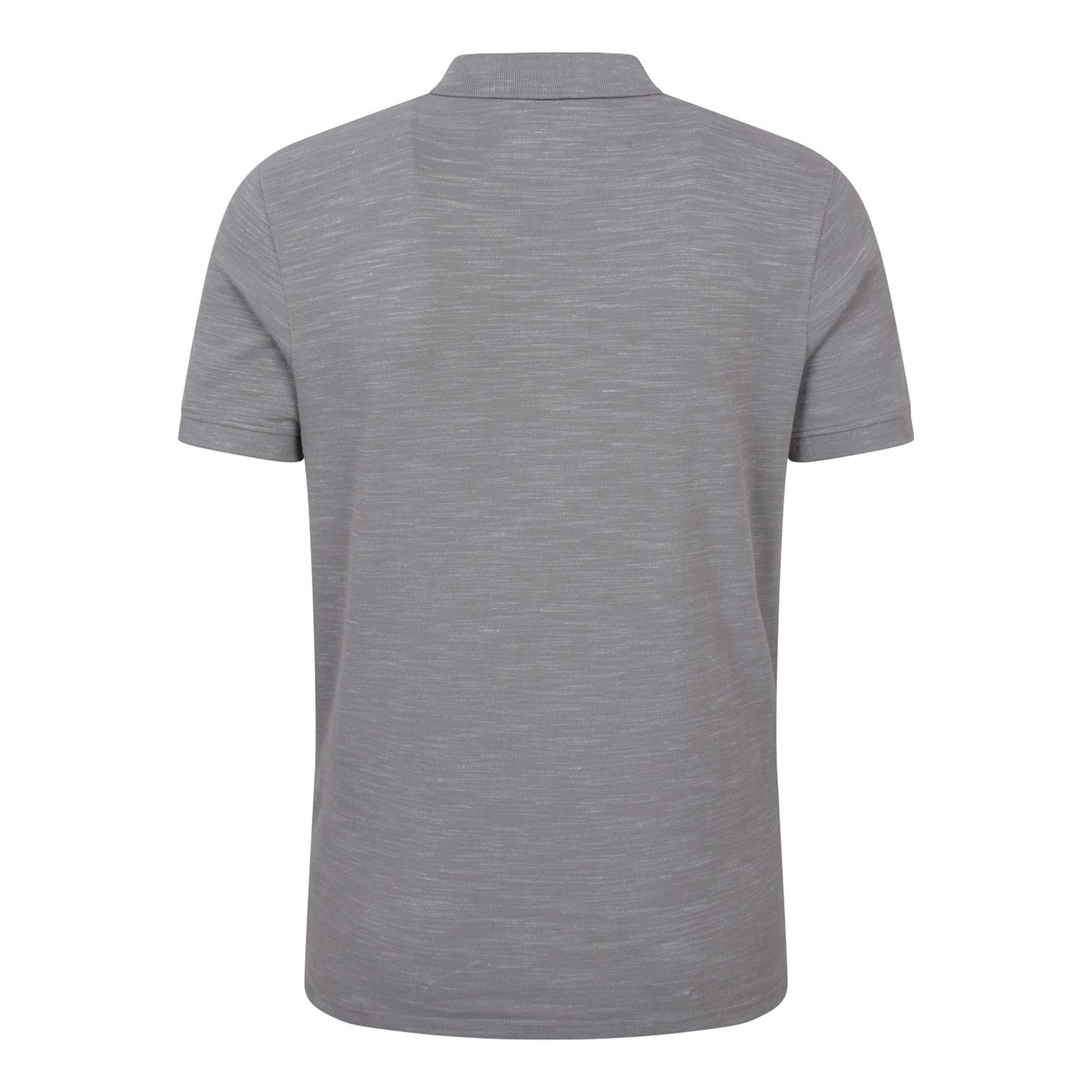 Charcoal - Back - Mountain Warehouse Mens Dawnay Textured Pique Polo Shirt
