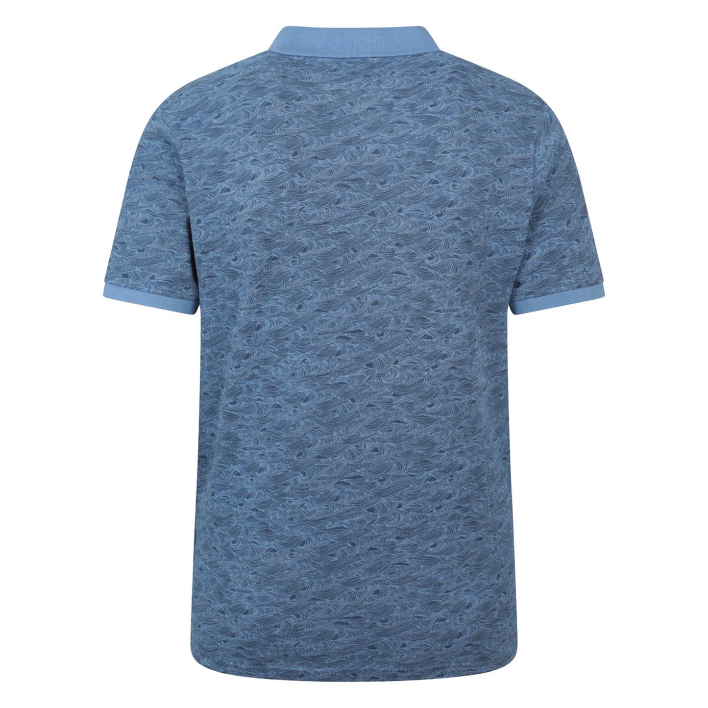 Corn Blue - Back - Mountain Warehouse Mens Dawnay Textured Pique Polo Shirt