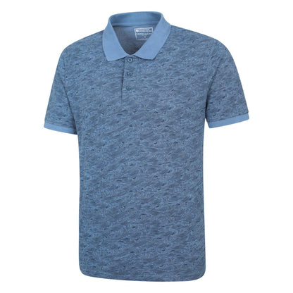 Corn Blue - Lifestyle - Mountain Warehouse Mens Dawnay Textured Pique Polo Shirt