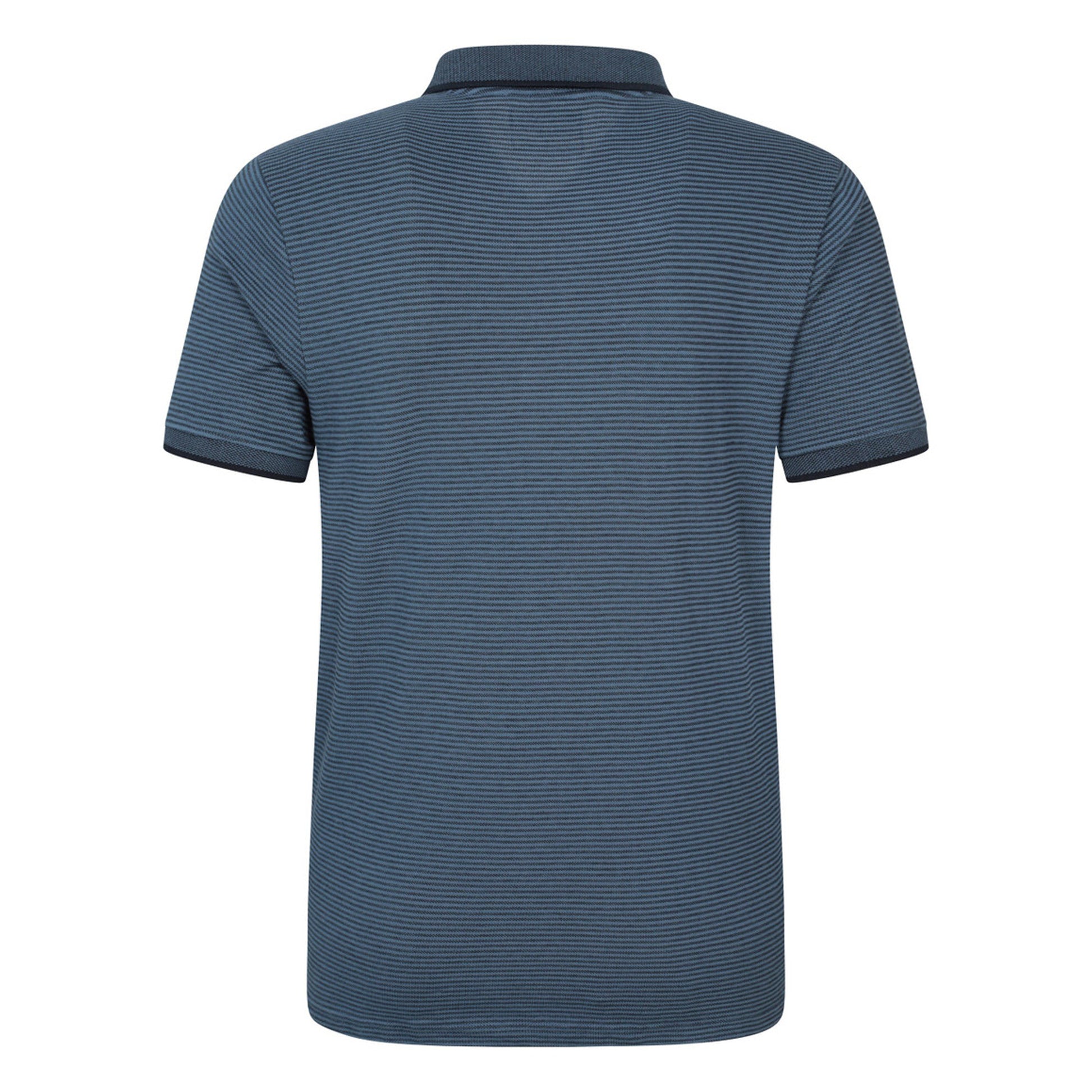 Dark Blue - Back - Mountain Warehouse Mens Dawnay Textured Pique Polo Shirt