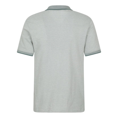 Light Khaki - Back - Mountain Warehouse Mens Dawnay Textured Pique Polo Shirt