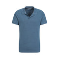 Blue - Lifestyle - Mountain Warehouse Mens Dawnay Textured Pique Polo Shirt