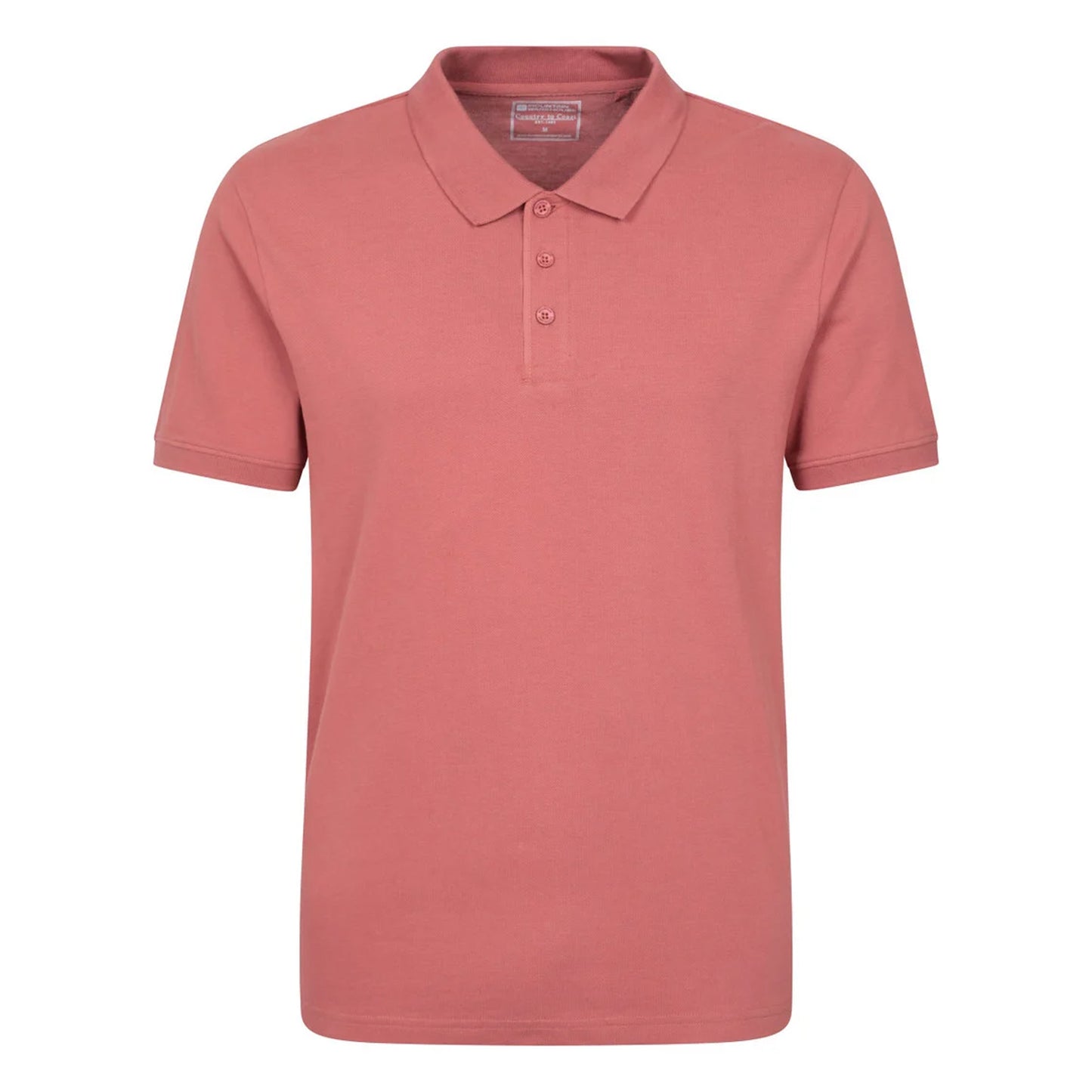 Rust - Front - Mountain Warehouse Mens Dawnay Textured Pique Polo Shirt